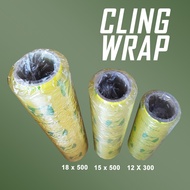 ♞Cling Wrap 12 X 300, 15 X 500, 18 x 500 Food Wrap
