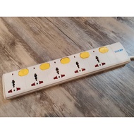 5-Socket Power Strip 5-Switch 3m Cable Model 1065