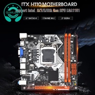 H110 Computer Motherboard ITX LGA1151 DDR4 Supports 32GBGigabit Ethernet M.2 Nvme PCI-E3.0 16X H110 