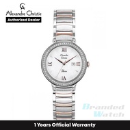 [Official Warranty] Alexandre Christie 2698LDBTRMS Women's Silver Dial Stainless Steel Strap Watch