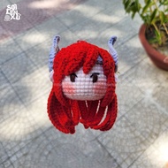 Handmade Erza Fairy Tail stuffed keychain made of wool