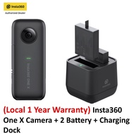 (Local 1 Year Warranty) Insta360 One X Camera + 2 Battery + Charging Dock