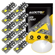 AUXIOT 10Pcs T10 LED Light Bulb 6500K White 2835SMD DC 12-16V Fits For Dome Light,Map Light,Parking 