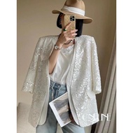 New suit suit sequin thin top for women