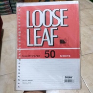 Loose leaf paper b5 /26 Ring B5 binder paper, 50 sheets HJ