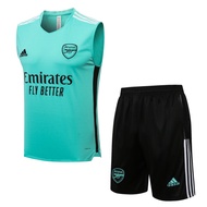 21/22 Arsenal training kit top pants sleeveless football jersey soccer jersi S-2XL