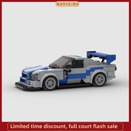 MOC NISSAN Skyline GTR R34 Super Sports Cars Building Blocks Toys For Kids Boys And Girls Compatible