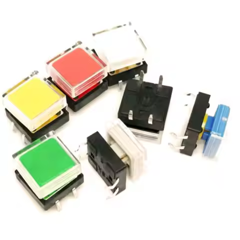 50PCS B3F-4055 imported original straight insertion 4-pin with positioning 12 * 12 * 7.3mm square he