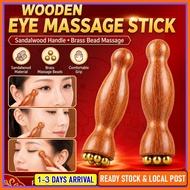 Brass Lotus Seed Face Roller Ancient Gua Sha Eye Massage Stick for Wrinkle Reduction & Lymphatic Dra