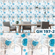 Wallpaper Stiker Dinding 4 ROLL ( BUY 3 GET 1 FREE ) Motif Dan Karakter Premium Quality TERLARIS CY1