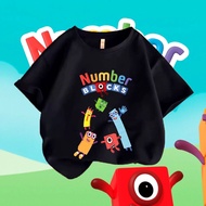 Hot Sale Childrens T-shirt Numberblocks no.4 Printed Cotton 1 Fabric Comfortable To Wear Not Shrink 
