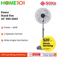 Sona Power Stand Fan 16" SSO 6065 | SSO6065