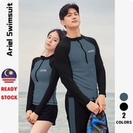 『Ariel Swimming suit woman and mens 泳衣女 Swimsuit women and Man Long sleeved Mens 2 piece Swimwear Be
