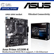 ASUS PRIME A520M-K CMS AM4 MOTHERBOARD COMBO PROCESSOR AMD AM4 RYZEN 5 5500 / AMD AM4 RYZEN 5 5600G 
