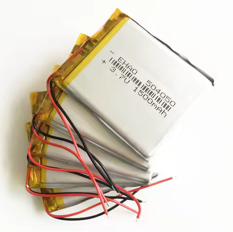 5 pcs 3.7V 1500mAh 504050 Lithium Polymer LiPo Rechargeable Battery For Mp3 DVD PAD Mobile Bluetooth