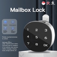 Intelligent Space Digital Mailbox Lock Steel Cabinet Door Lock Locker Touch Screen Electronic Locks for Letter Box
