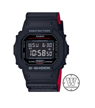 [Watchwagon] Casio G-Shock DW-5600HR-1 Black and Red Resin Band Digital Unisex Sports Watch  dw-5600 dw5600 dw-5600hr-1dr