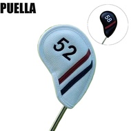 PUELLA Sand Wedge Headcover, Angle Club 48 50 52 54 Degree Golf Wedge Cover, Black/White 56 58 60 De
