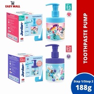 J Kids Toothpaste Pump 188g [ Step 1 (0-5 Years) / Step 2 (6-12 Years) ] buy2 unit free 1 gift