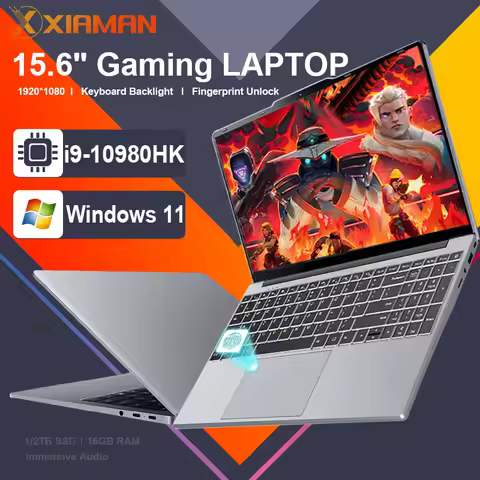 15.6“ Gaming Laptop Computer Wins 11 Intel Core i9 10980HK 16GB RAM 1TB 2TB SSD Fingerprint Unlock N