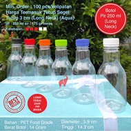 Botol Plastik Pir 250 ml 250ml Tebal Isi 100 FREE KARDUS / Botol Pear / Botol Cendol / Botol Cikita 