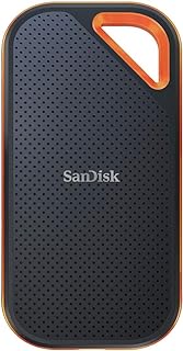 SanDisk SSD, External 1 TB, USB 3.2 Gen 2x2, Up to 2000 MB/s Splashproof and Dustproof, SDSSDE81-1T00-GH25, Extreme Pro Portable SSD V2, Eco Packaging