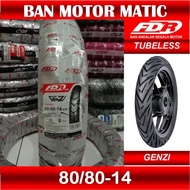 BAN TUBLES DEPAN FDR 80/80-14 RING 14 TUBELESS FDR GENZI STANDART BAN