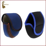[kokiya] Fishing Reel Cover Reel Protective Pouch Bag For 3/4/5/6/7/8WT Reel - Blue, as