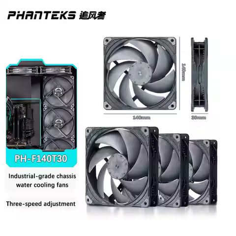 PHANTEKS PH-F140T30 14CM Industrial-Grade case Fan Vapo Bearing/Magnetic Levitation Motor/PWM Multi-