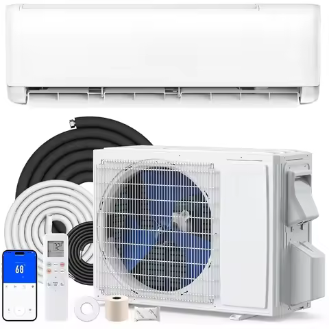 18000 BTU Mini Split AC/Heating System, 20 SEER2 Inverter, 208/230V Ductless Air Conditioner for Up