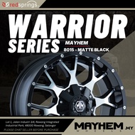 MAYHEM - WARRIOR 8015 MATTE BLACK 18X9 6-135/6-139.7 18MM 106MM