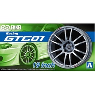 Car Model 1/24 Aoshima 19 inch Wheel - Enkei GTC 01 Plamo Modelkit Sport Rims