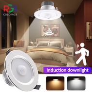 3W 5W 7W 12W Induction Lamp LED Motion Sensor Downlight Ceiling Light for Home Office Hallway Balcony Washroom Elevator