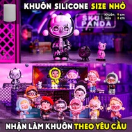 SKULLPANDA FASHION SIGNING silicone mold, 2D, 3D, statue, pudding, log, candle