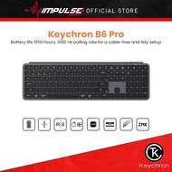 Keychron B6 Pro 109 Key Wireless Scissor Ultra-Slim Wireless Keyboard - Space Grey / Ivory White
