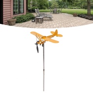 lhome GLOGLOW Rooftop Weather Vane Hand Welded Wind Direction Piper J3 Cub Airplane Yard Decor Beaut