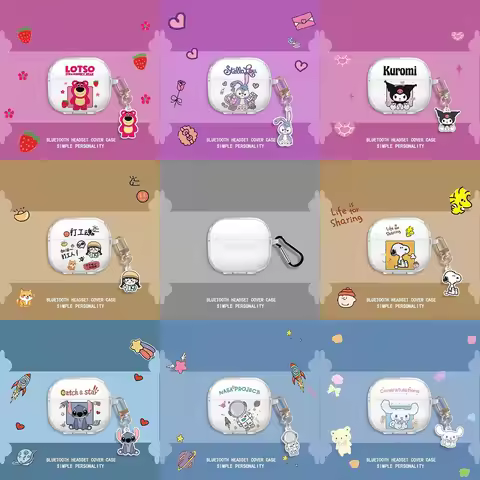 Transparent Pattern Cosmonaut Earphone Case For Lenovo LP40 TWS Wireless Earphone Cover For Lenovo L