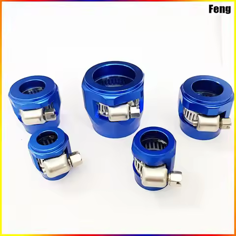 4PCS AN4 AN6 AN8 AN10 AN12 Hose Clamp Radiator Modified Fuel Water Pipe Tube Clip Universal Buckle F