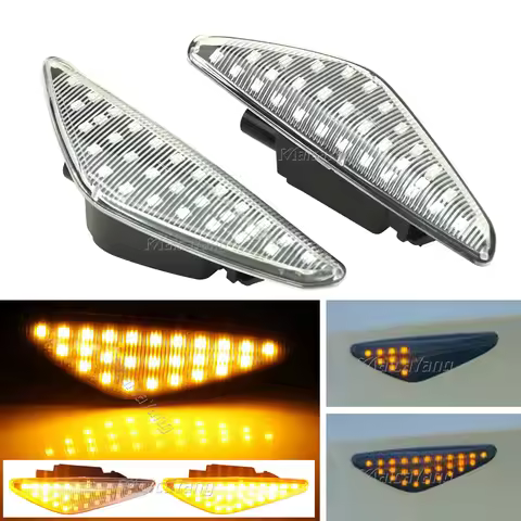 2Piece Sequential Flashing LED Turn Signal Side Marker Lights For BMW X3 F25 X5 E70 X6 E71 E72 Blink