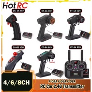 HOTRC 4/6/10CH DS-4A CT-4A CT-6A DS-600 CT-8A HT-8A 2.4G Transmitter Radio Systems w/ Receiver for R