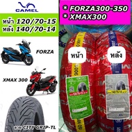 ยางนอกเรเดียล Camel คาเมล FORZA300 ปี18-20 FORZA350 XMAX300 หน้า 120/70-15,หลัง 140/70-14 CM562 (ไม่