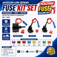 Car Fuse Adapter Car Fuse Tap Adapter Car Truck Circuit Fuses Holder Car Mini Fuse Standard Fuse Mic