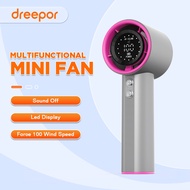 S001 4000mAh Turbo Mini Fan Rechargeable Desktop Fan Handheld Fan Portable Strong Wind Electric