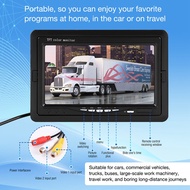 Mini TV 7 Inch HD Monitor 800X480 Portable Car LCD Screens on DVD/CMMB Two Input for Passenger Cars