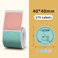 1 Roll Round Label Sticker for NIIMBOT B21/B203/B3S Thermal Label Paper Roll Sticker label Thermal P