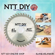 NTT DIY 4 Inci X 40G Bilah Gergaji Pekeliling Pemotong Kayu / 4 Inch X40T TCT Circular Saw Blade Dis