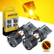 AUXITO 2Pcs No Hyper Flash Upgraded T20 7440 WY21W 1156 P21W Ba15S Led Turn Signal Lights No Error 1