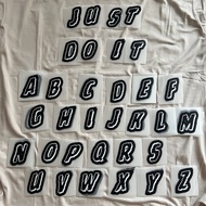 Iron-On Patch Letter Iron Street Style Sticker Type And Peel Screen Print Dft DTF ART Alphabet