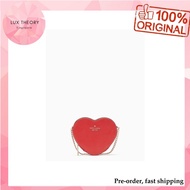 Pre-order: Kate Spade Love Shack Mini Heart Crossbody Bag In Cherry Pepper K6063