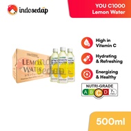 IndoSedap You C1000 Lemon Water | Authentic Original Lemon Flavoured Vitamin C Water 500ml x 24